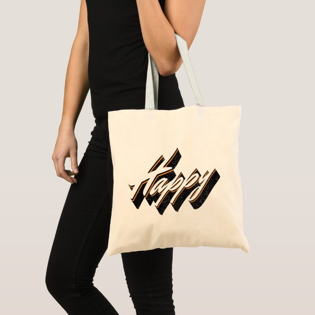 Tote Bag Conception de texte agréable (Devant (produit))
