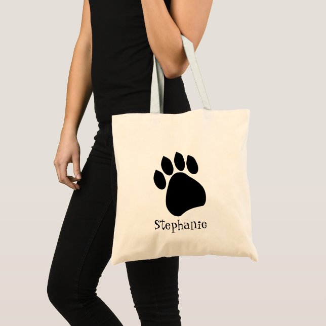 Tote Bag Conception d'empreinte de patte (Devant (produit))