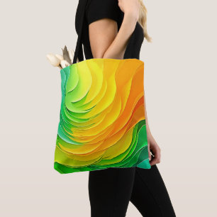 Tote Bag Conception d'énergie de couleur abstraite