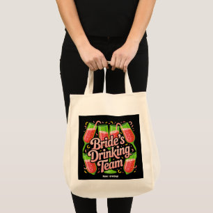 Tote Bag Conception d'équipe de boisson de mariée pour ente