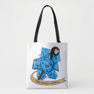 Tote Bag Conception des dés de sorcier