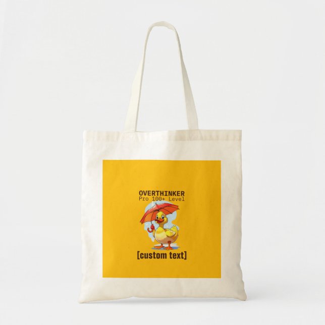 Tote Bag Conception du surpenseur de texte personnalisé (Devant)
