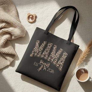 Tote Bag Conception Féminine Gras Varsity Léopard Maman