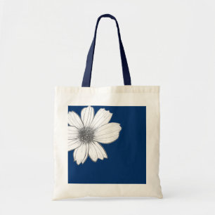 Tote Bag Conception florale Navy Blue