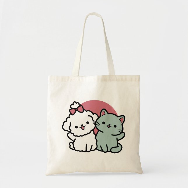 Tote Bag Conception "Fur-Real Friends Forever" (Devant)