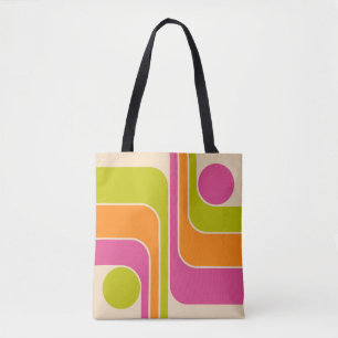 Tote Bag Conception géométrique rétro moderne