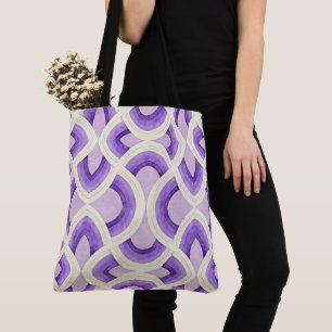Tote Bag Conception Groovy Vintage En Orchidée Améthyste Li