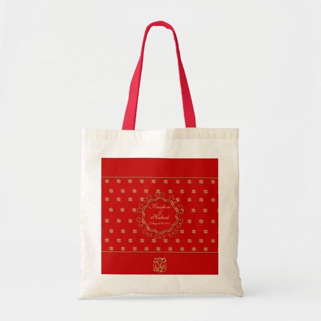 Tote Bag Conception inspirée indienne Fourre-tout fait sur (Devant)