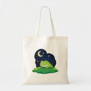 Tote Bag Conception mignonne de grenouille regardant les ét