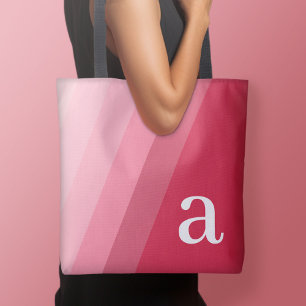 Tote Bag Conception Minimale - Énorme Monogramme Moderne Ro