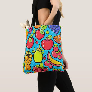 Tote Bag Conception Motif fruitée