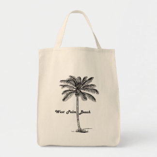 Tote Bag Conception noire et blanche de West Palm Beach et