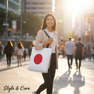 Tote Bag Conception simple de drapeau japonais décontracté