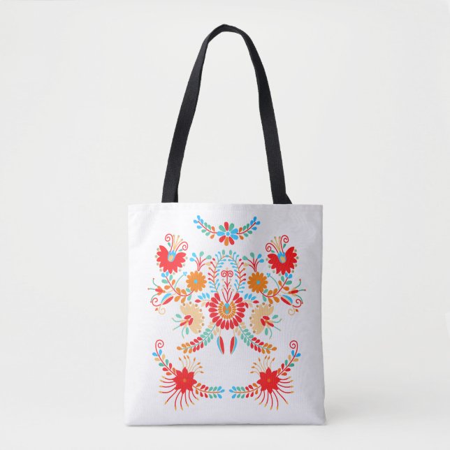 Tote Bag Conception symétrique colorée Fourre-tout (Devant)