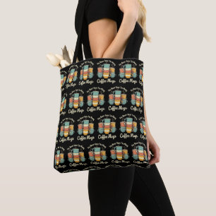 Tote Bag Conception Vintage de la pile de café rétro