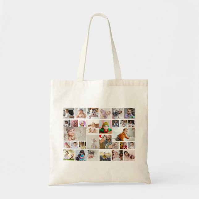 Tote Bag Concevez votre propre affiche de collage photo 30 (Devant)