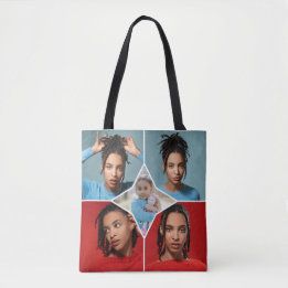 Tote Bag Concevez Votre Propre Collage de 5 Photos
