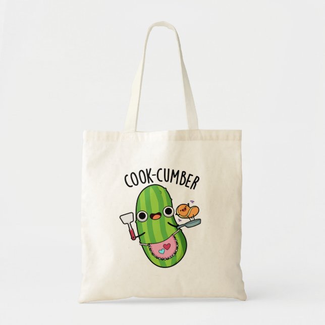 Tote Bag Concombre de Cook Funny Concomber Pun (Devant)