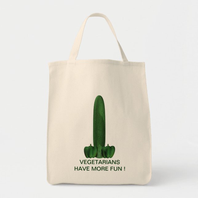 Tote Bag Concombre Et Poivrons (Devant)