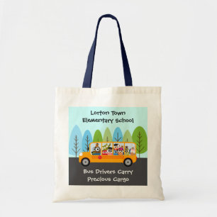 Tote Bag Conducteur de bus de l'école Cute Owl par Cindy Be