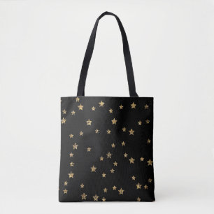 Tote Bag Confetti étoiles dorées parties scintillant brilla