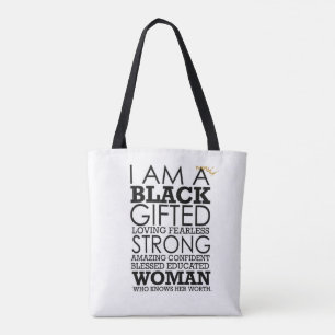 Tote Bag Confiance dans la noirceur 2 face et contrasté
