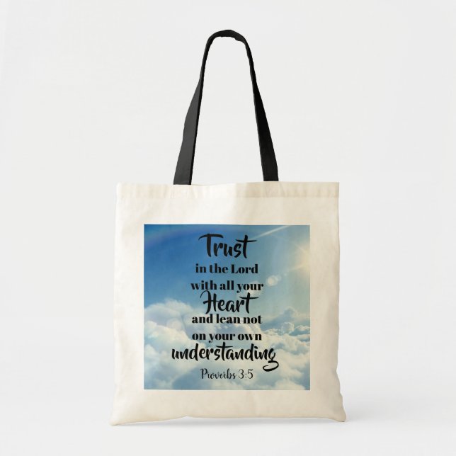 Tote Bag Confiance dans le seigneur fourre-tout (Devant)