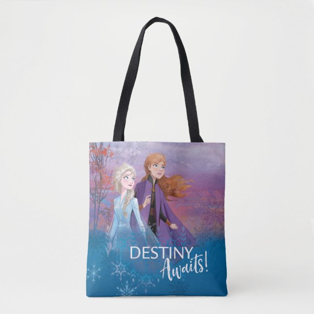 Tote Bag Congelé 2 : Elsa & Anna | Destiny Await ! (Devant)