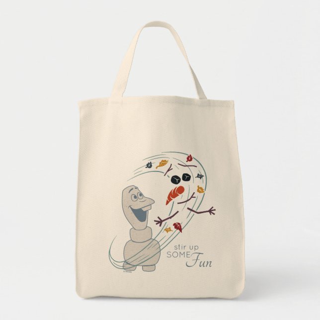 Tote Bag Congelé 2 : Olaf Et Le Vent (Devant)