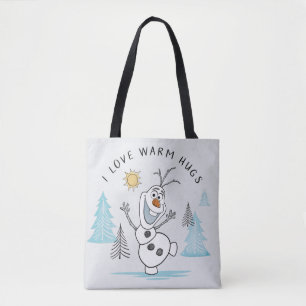 Tote Bag Congelé 2 Olaf "I Love Warm Hugs" Croquis