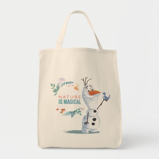 Tote Bag Congelé 2 : Olaf | La Nature est magique (Devant)