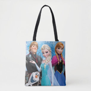 Tote Bag congelé  Anna, Elsa, Kristoff et Olaf