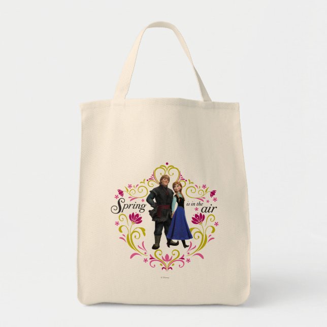 Tote Bag Congelé | Anna et Kristoff - Springtime (Devant)