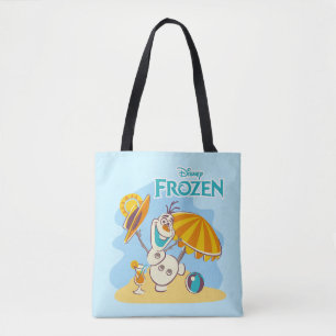 Tote Bag congelé  Olaf Playing on the Beach