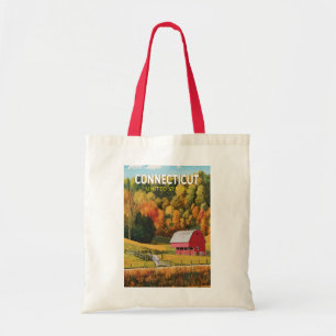 Tote Bag Connecticut Voyage Art Vintage