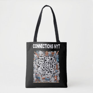 Tote Bag Connexions élégantes NYT Design noir