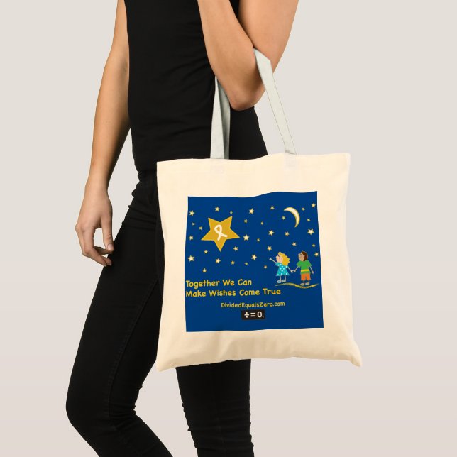 Tote Bag Conscience de Cancer de Souhait-Enfance (Devant (produit))