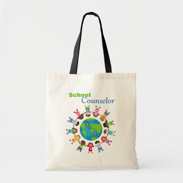 Tote Bag Conseiller d'école célébrant tous les enfants (Devant)