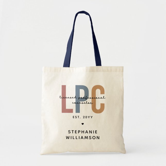 Tote Bag Conseiller professionnel autorisé LPC personnalisé (Devant)