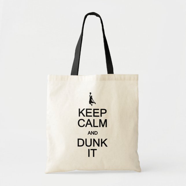 Tote Bag Conserver le calme et la peau de Dunk It - choisir (Devant)