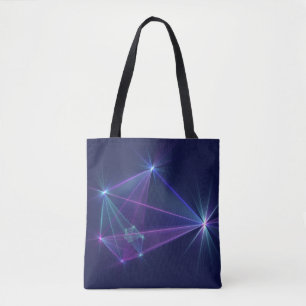 Tote Bag Constellation, Art Fractal Abstrait Imaginaire