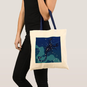 Tote Bag Constellation Scorpio, Astrologie Zodiaque Vintage