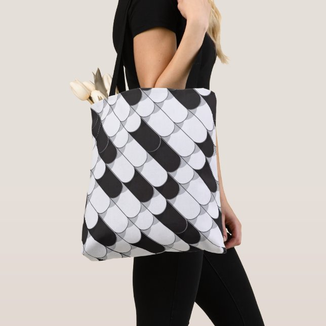 Tote Bag Construction Abstraite (tuiles) (De près)