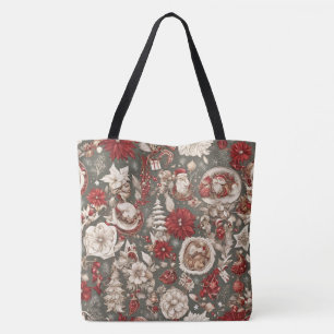 Tote Bag conte de fées fantaisie décorations de Noël, fleur