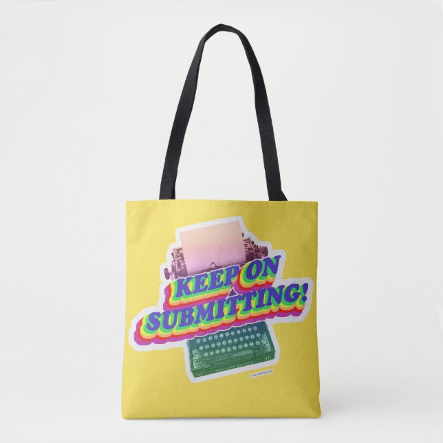 Tote Bag Continuer à envoyer le processus d'écriture motiva (Devant)