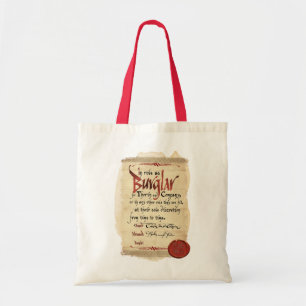 Tote Bag Contrat de cambrioleur