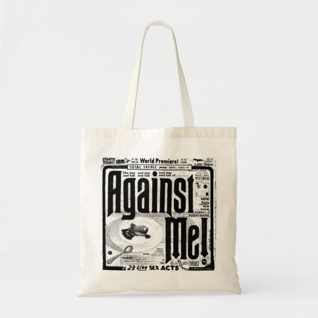 Tote Bag Contre Moi ! (Bandeau) (Devant)