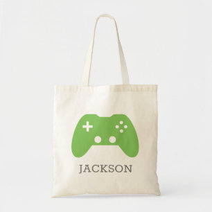 Tote Bag Contrôleur de jeu vidéo GreenGamer Personnalisé En