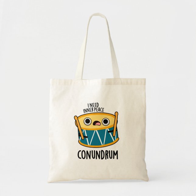 Tote Bag Conundrum Fundy Drummer Drum Pun (Devant)