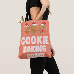 Tote Bag Cookie Baking Crew Shirt Christmas Family Gingerbr
